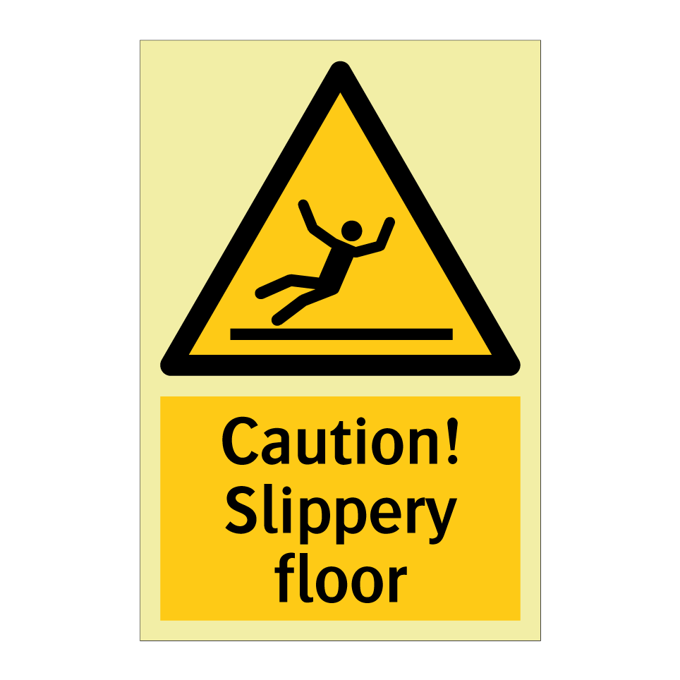 Caution! Slippery floor