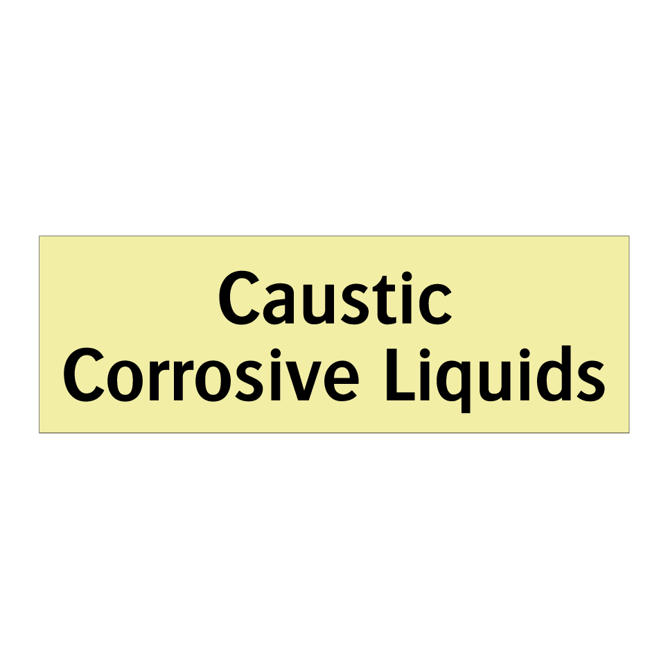 Caustic Corrosive Liquids