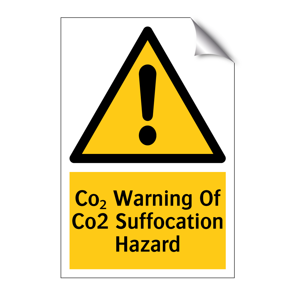 Co₂ Warning Of Co2 Suffocation Hazard
