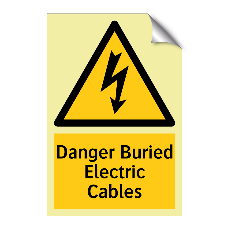Danger Buried Electric Cables