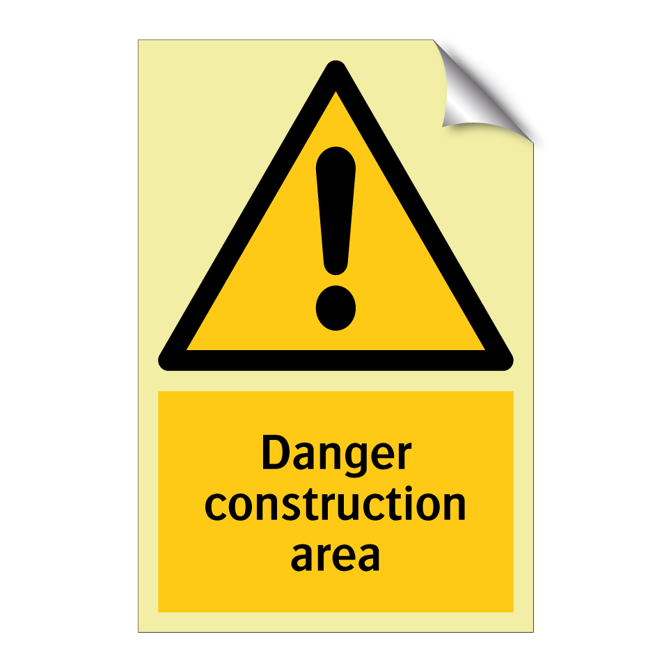 Danger construction area