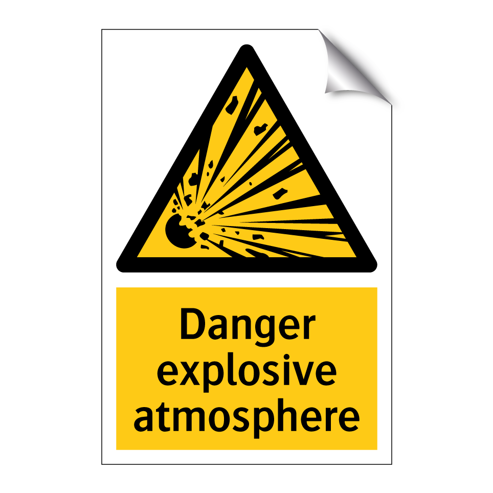 Danger explosive atmosphere