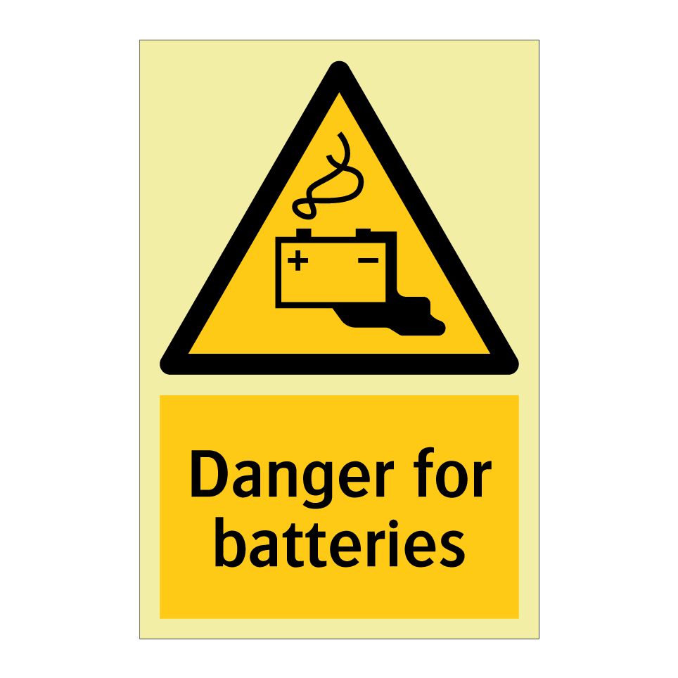 Danger for batteries