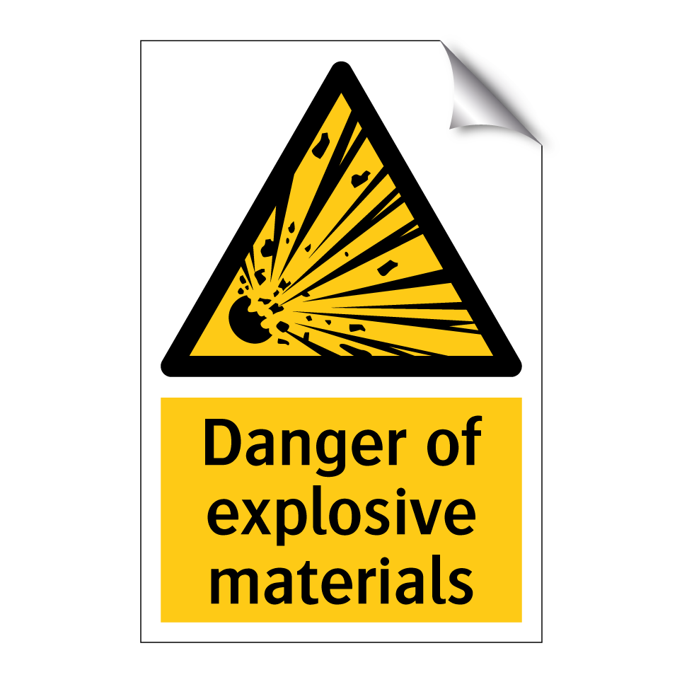 Danger of explosive materials