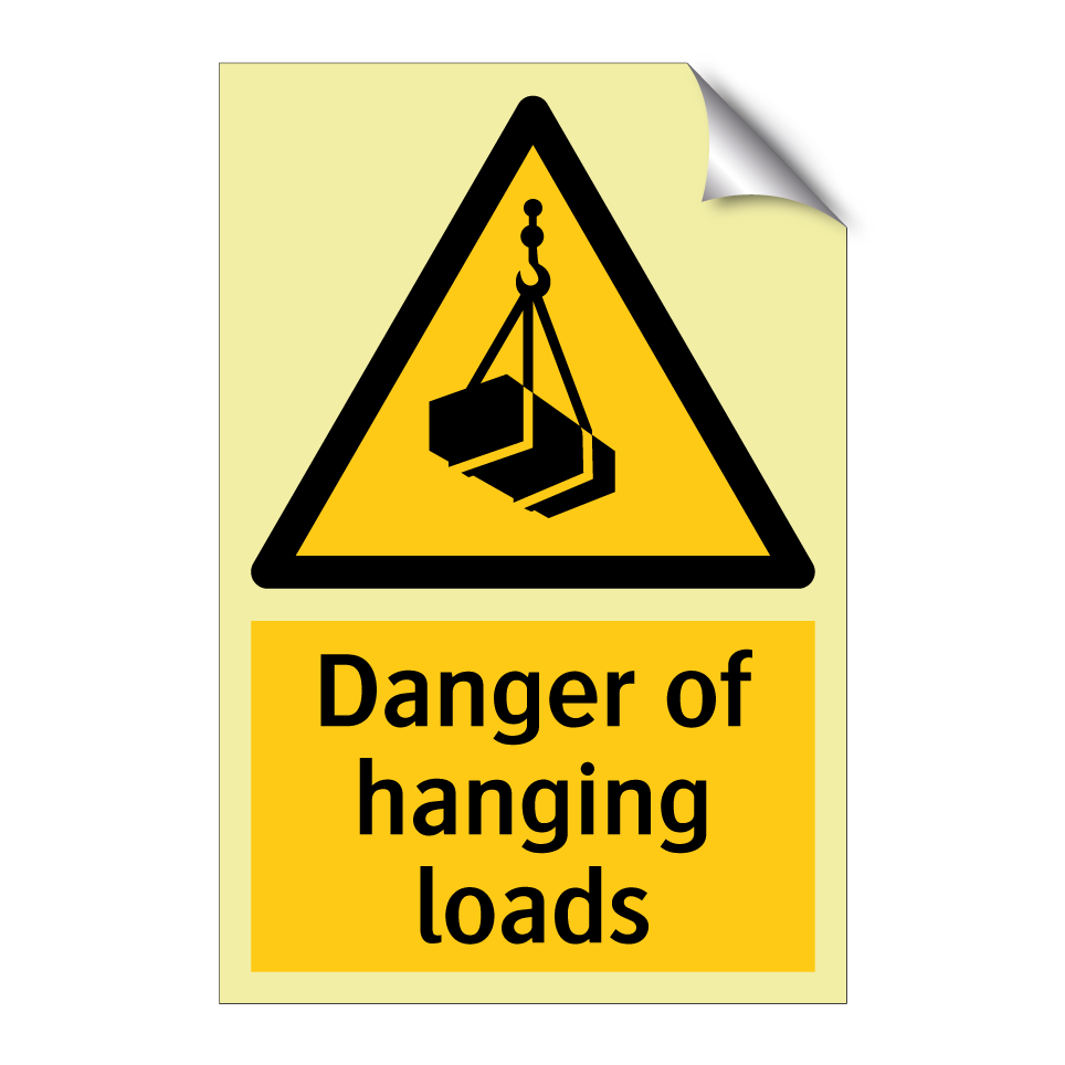 Danger of hanging loads