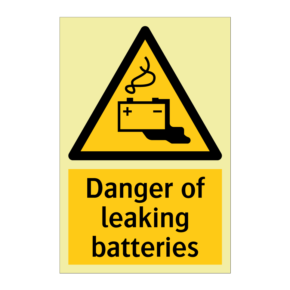 Danger of leaking batteries