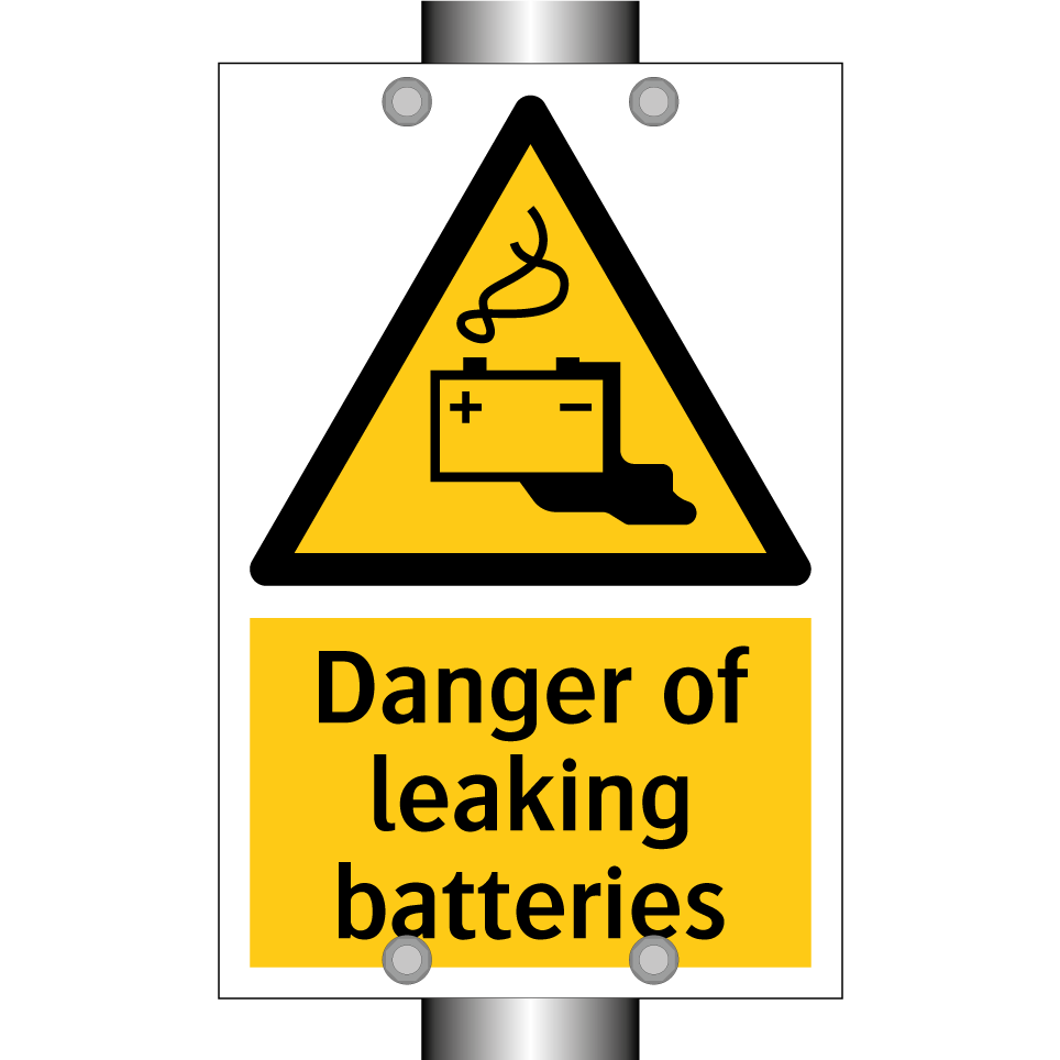 Danger of leaking batteries