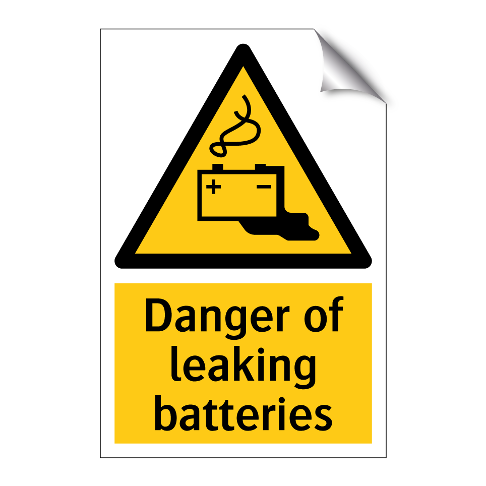 Danger of leaking batteries