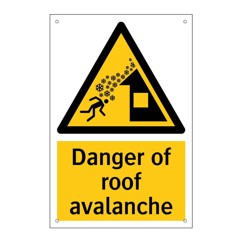 Danger of roof avalanche
