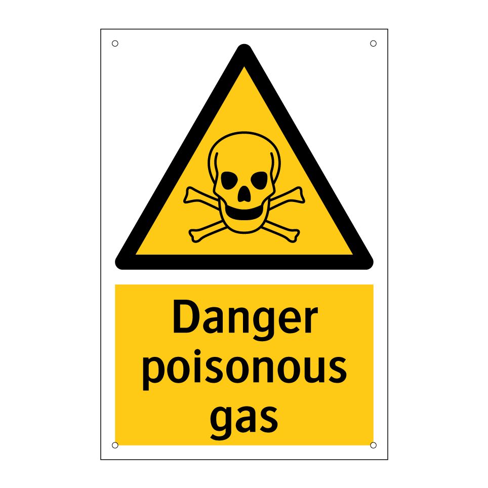 Danger poisonous gas
