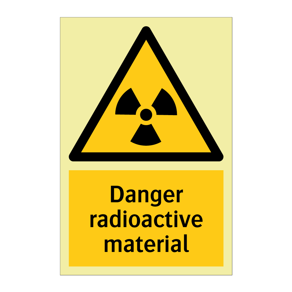 Danger radioactive material