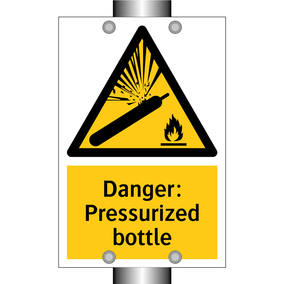 Danger: Pressurized bottle
