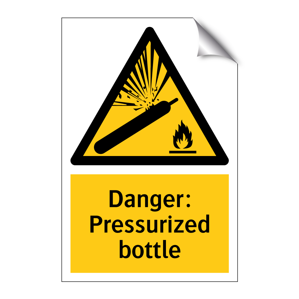 Danger: Pressurized bottle