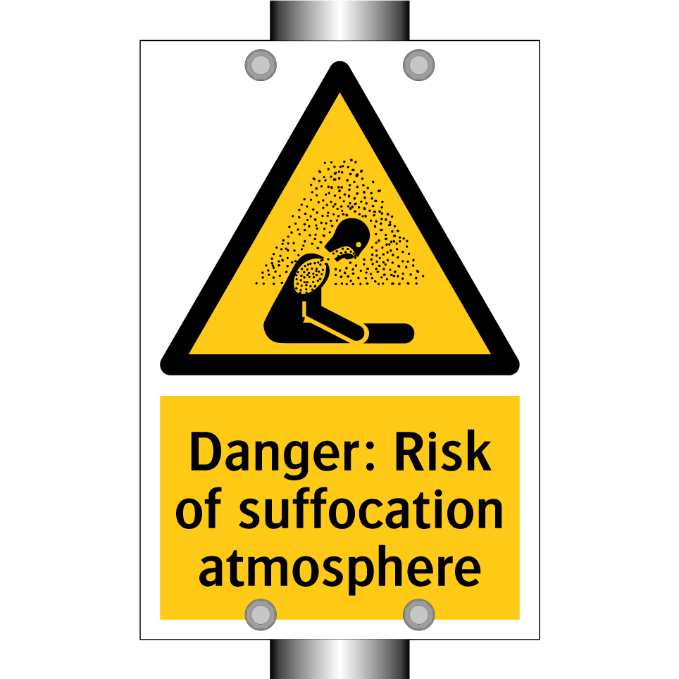 Danger: Risk of suffocation atmosphere