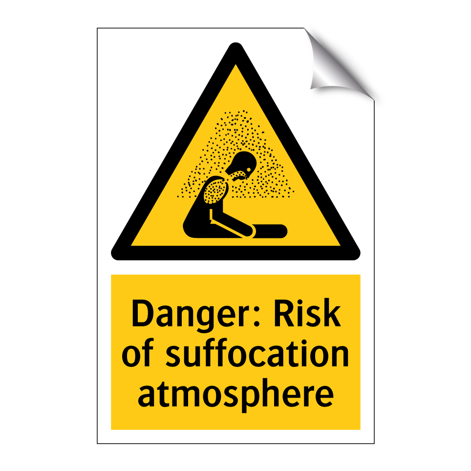 Danger: Risk of suffocation atmosphere