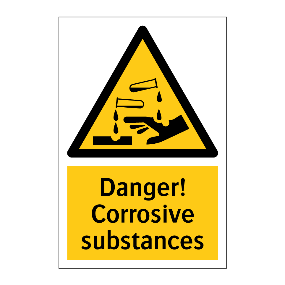 Danger! Corrosive substances