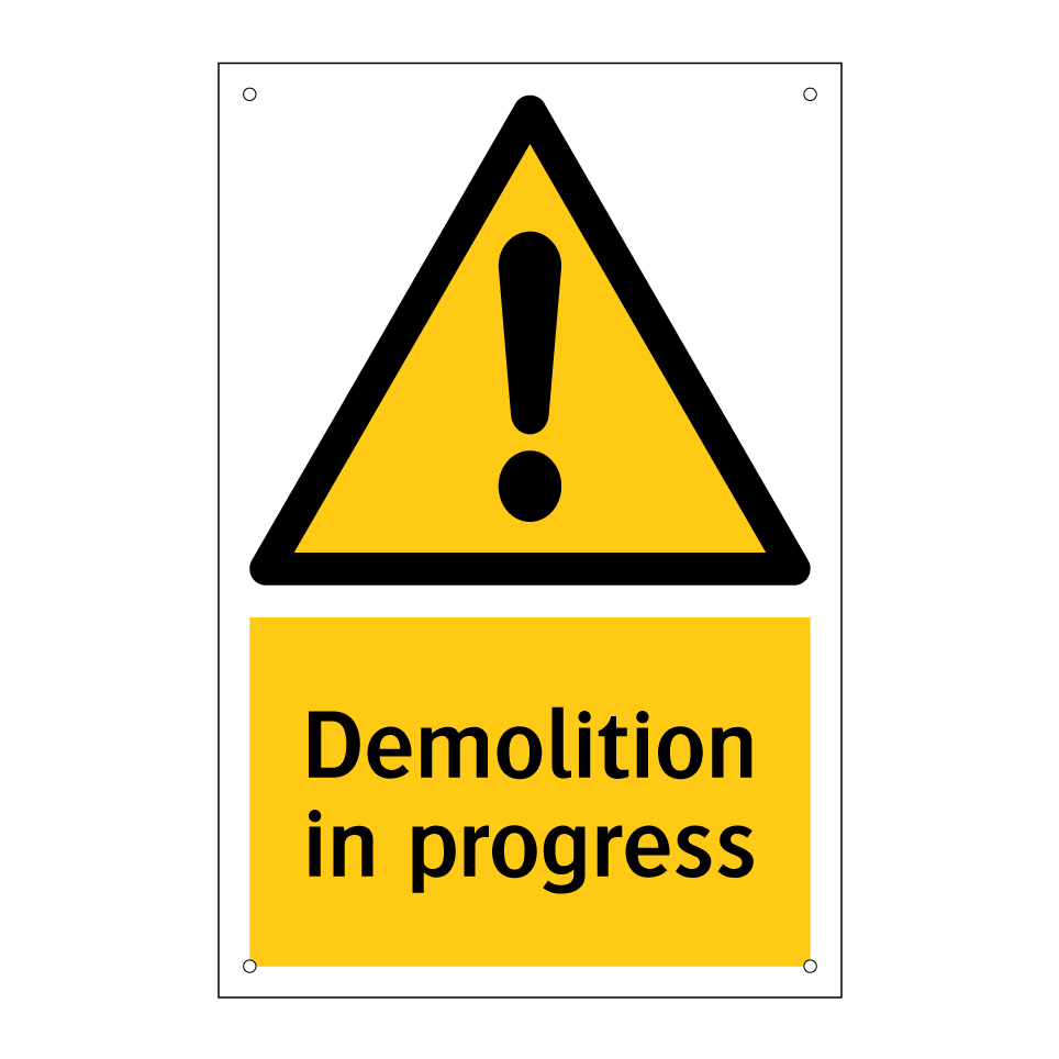 Demolition in progress
