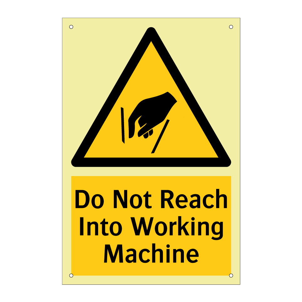Do Not Reach Into Working Machine