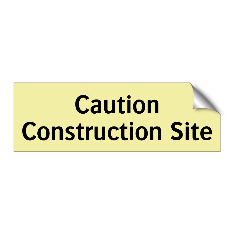 Caution Construction Site