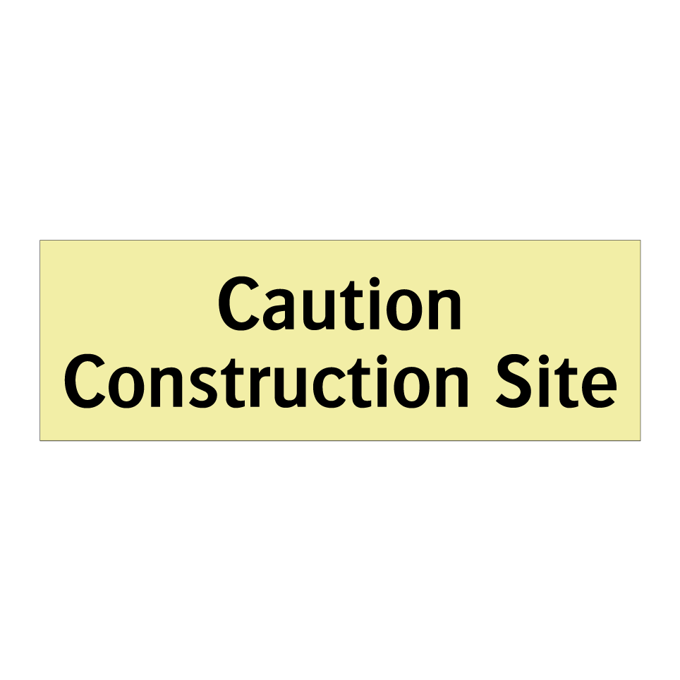 Caution Construction Site