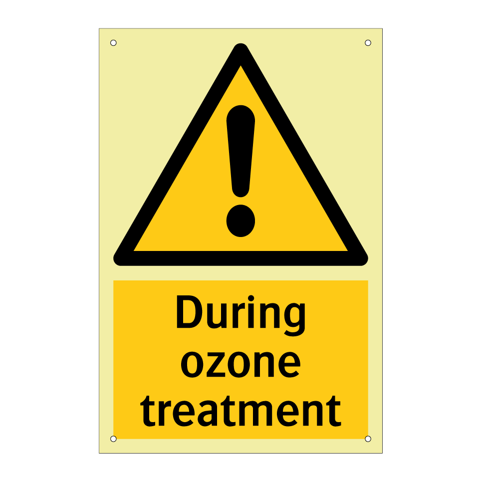 During ozone treatment