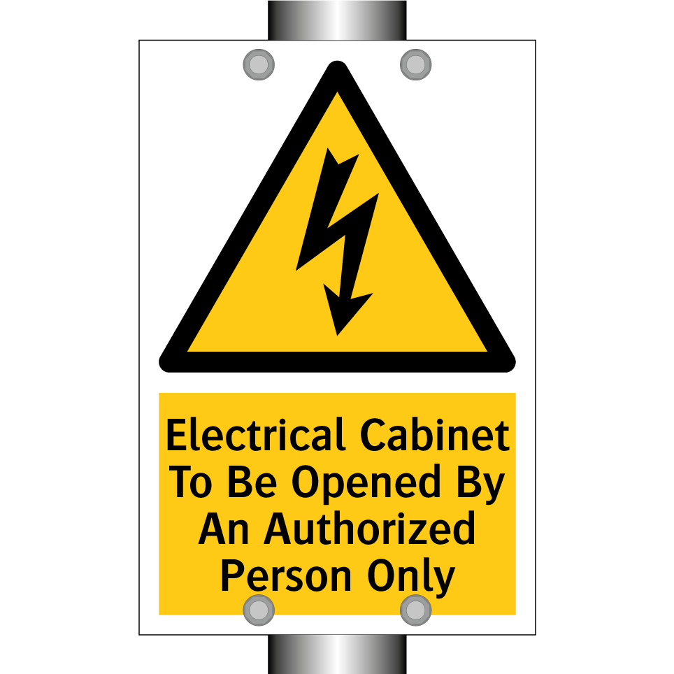 Electrical Cabinet To Be Opened By An Authorized Person Only
