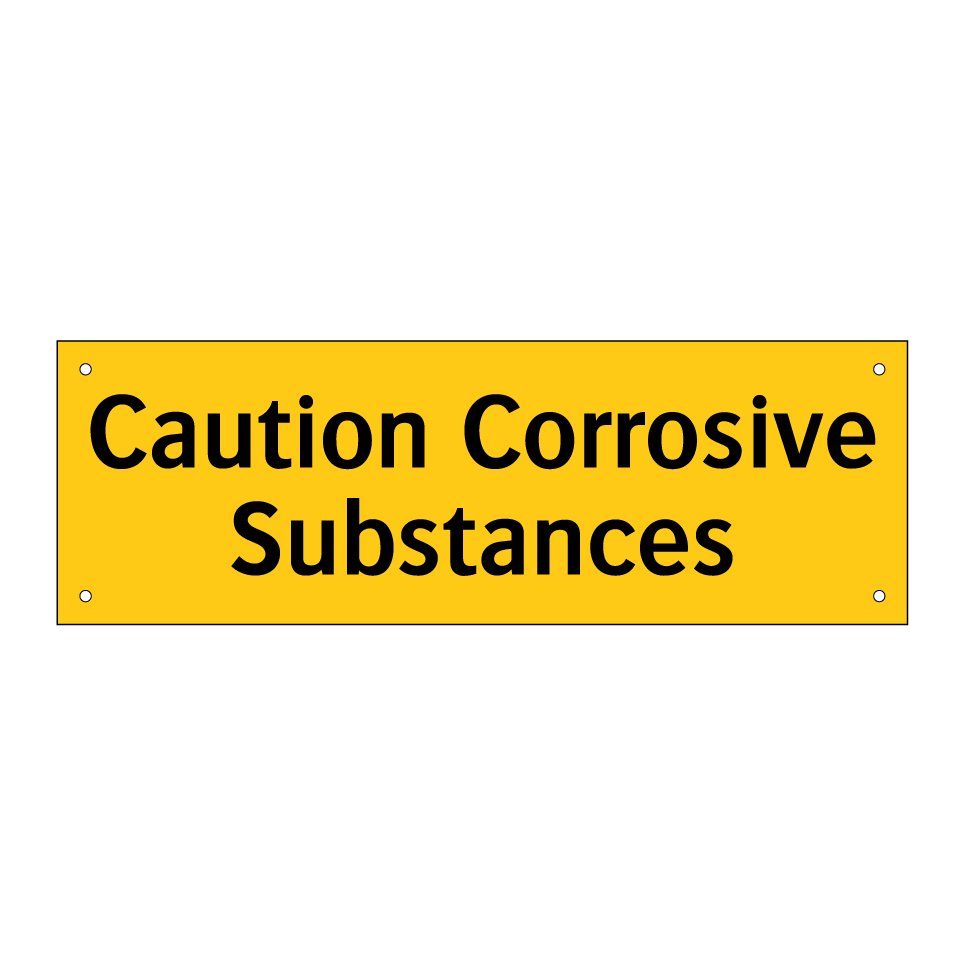 Caution Corrosive Substances