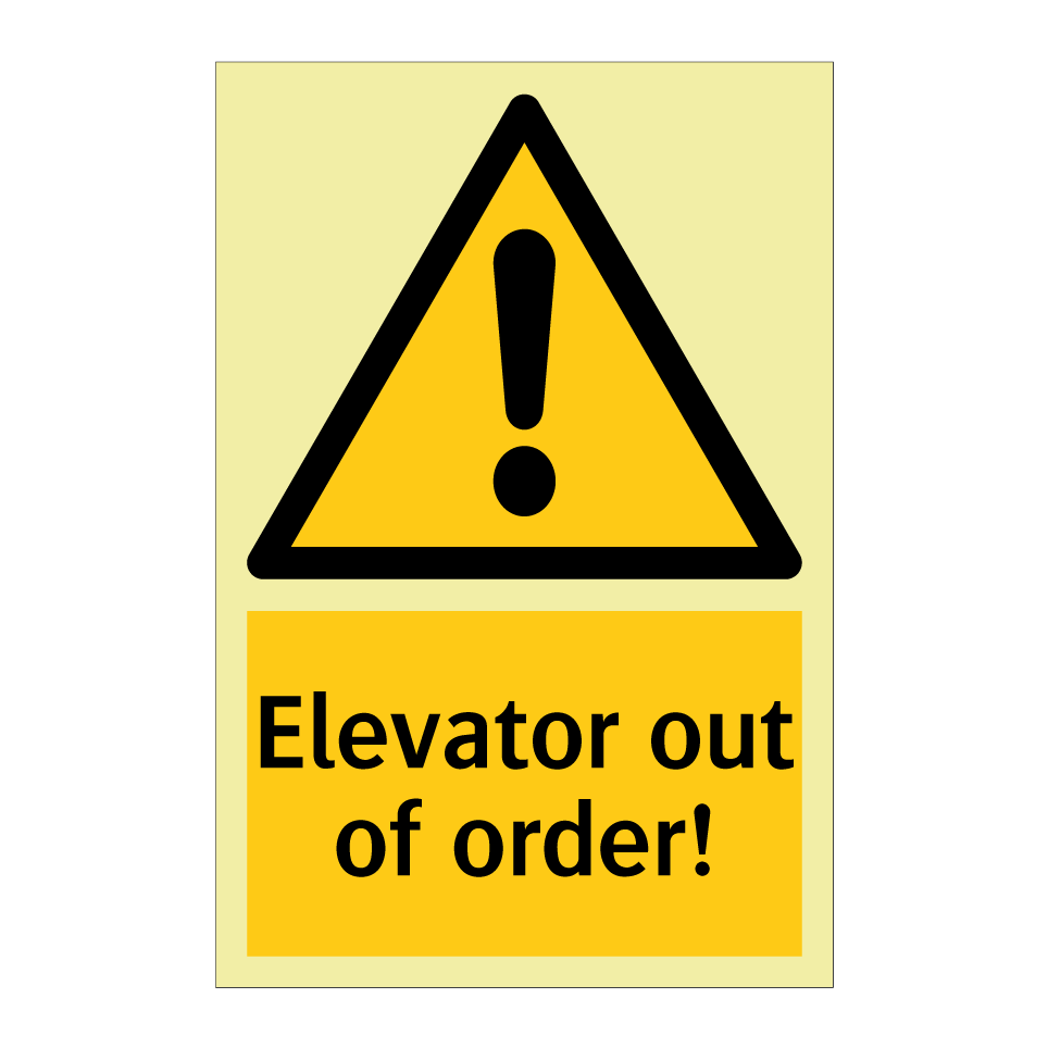 Elevator out of order!