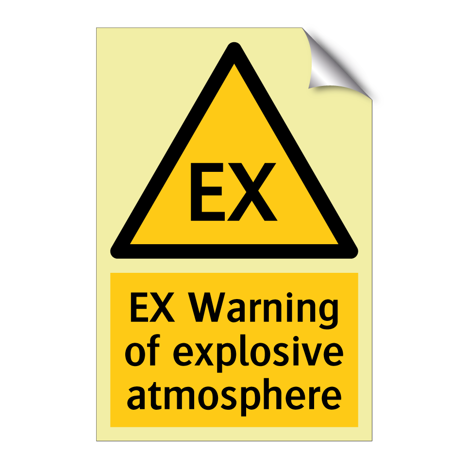 EX Warning of explosive atmosphere
