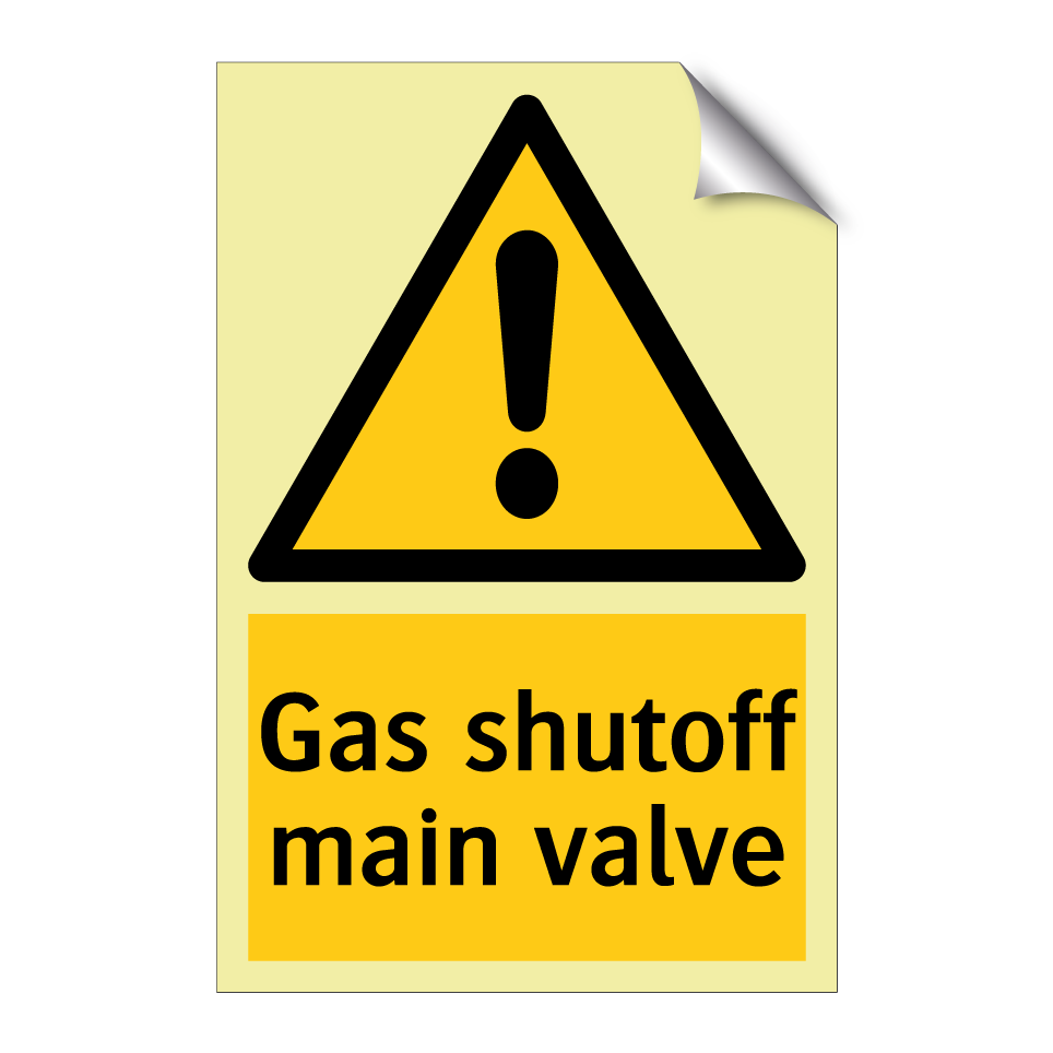 Gas shutoff main valve