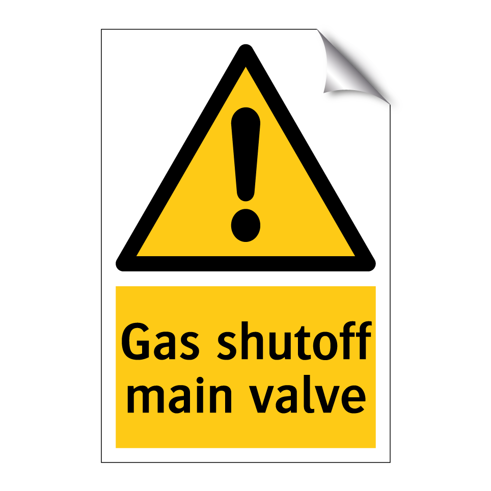 Gas shutoff main valve