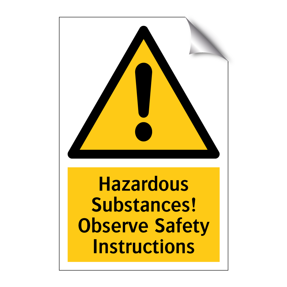 Hazardous Substances! Observe Safety Instructions