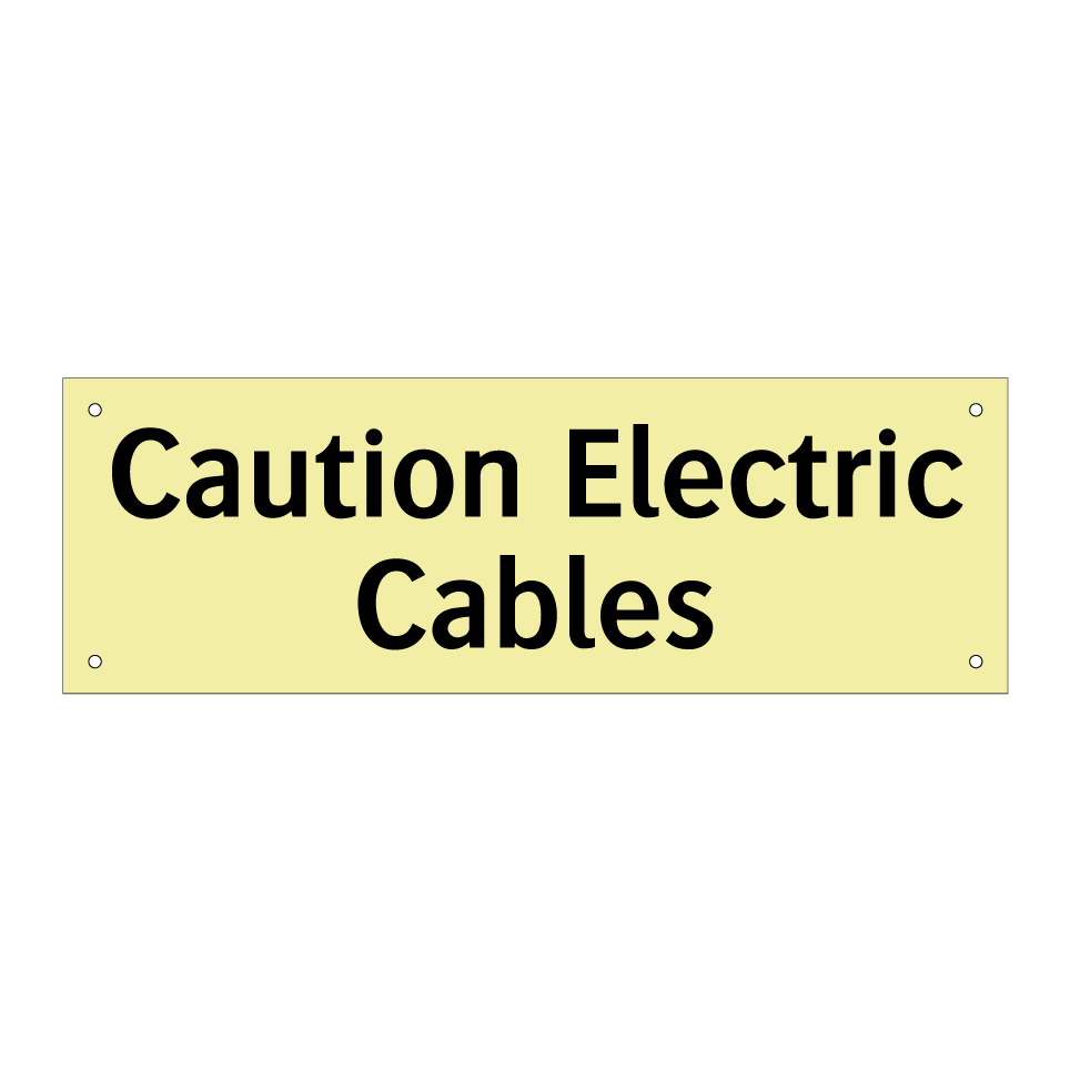 Caution Electric Cables