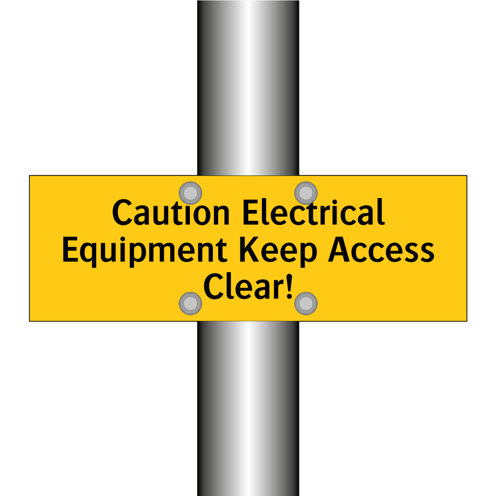 Caution Electrical Equipment Keep Access Clear!