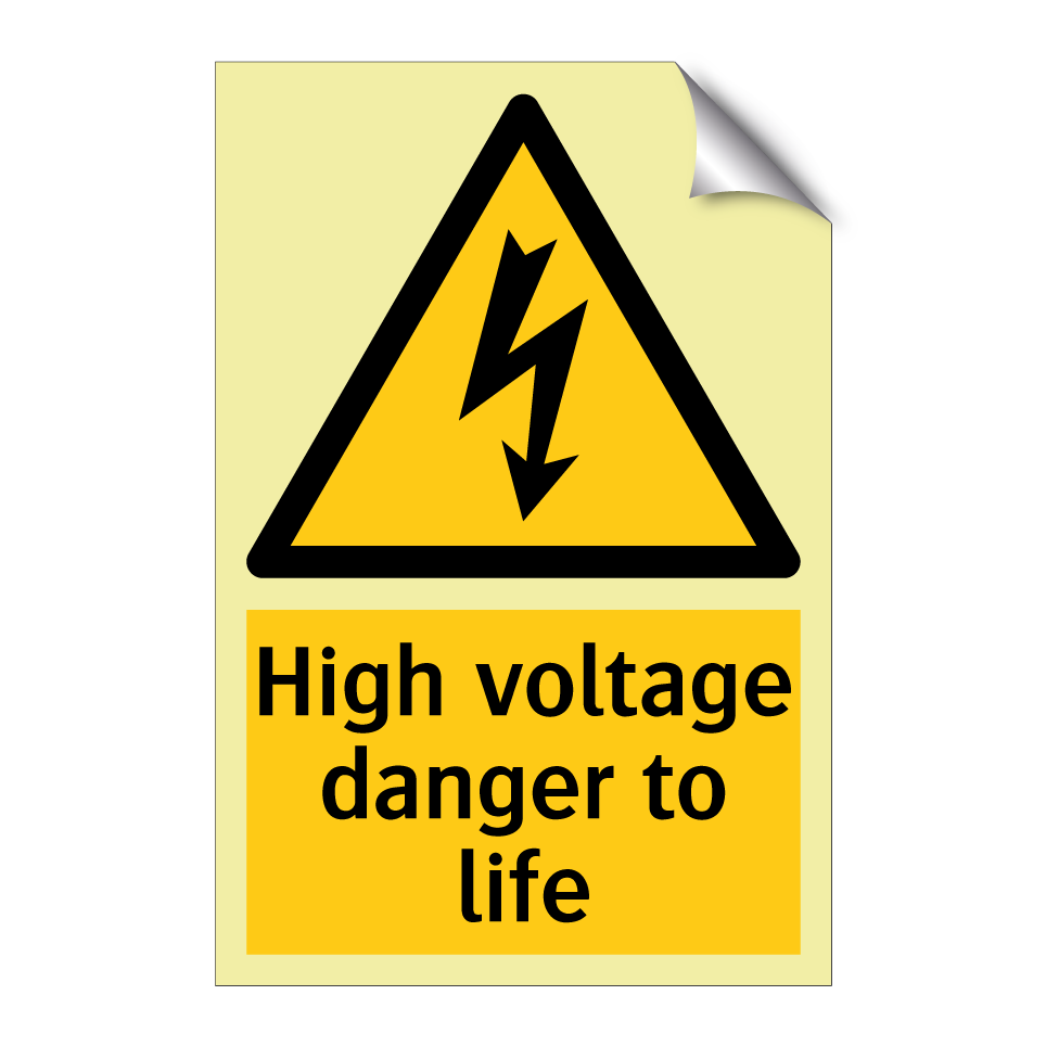 High voltage danger to life