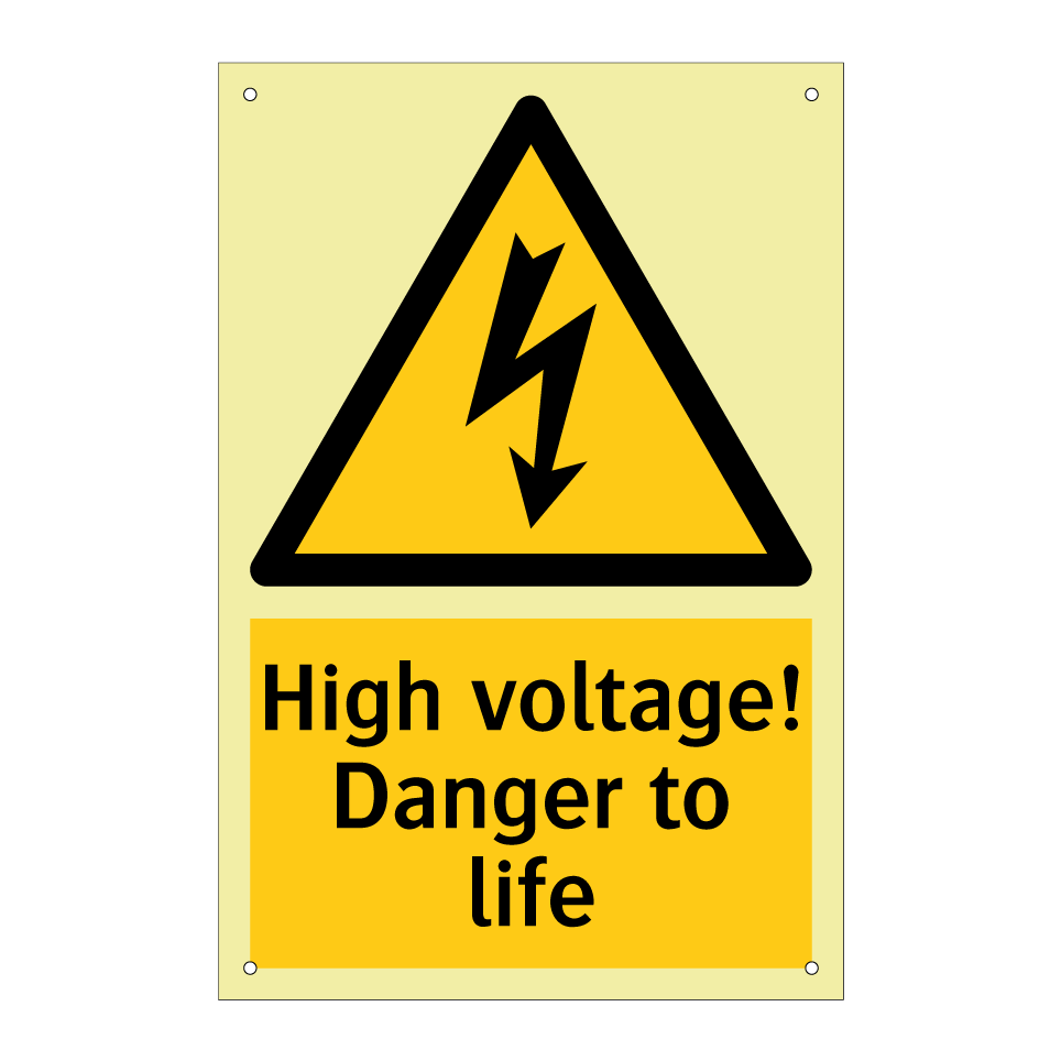 High voltage! Danger to life