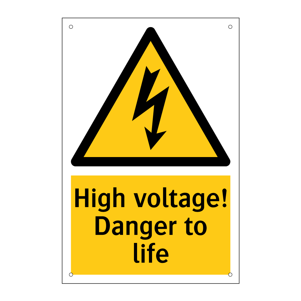 High voltage! Danger to life
