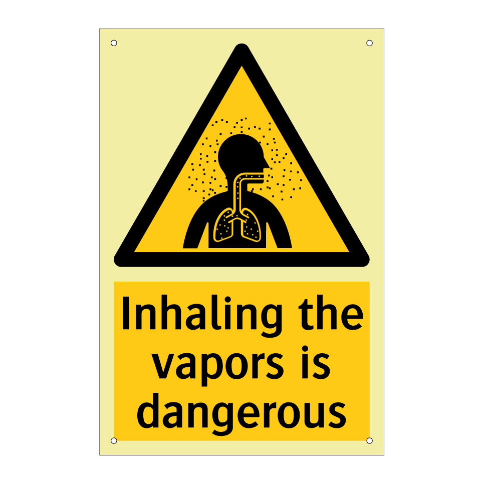 Inhaling the vapors is dangerous
