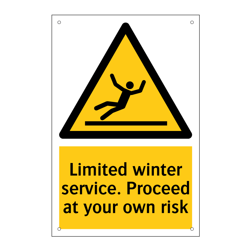 Limited winter service. Proceed at your own risk