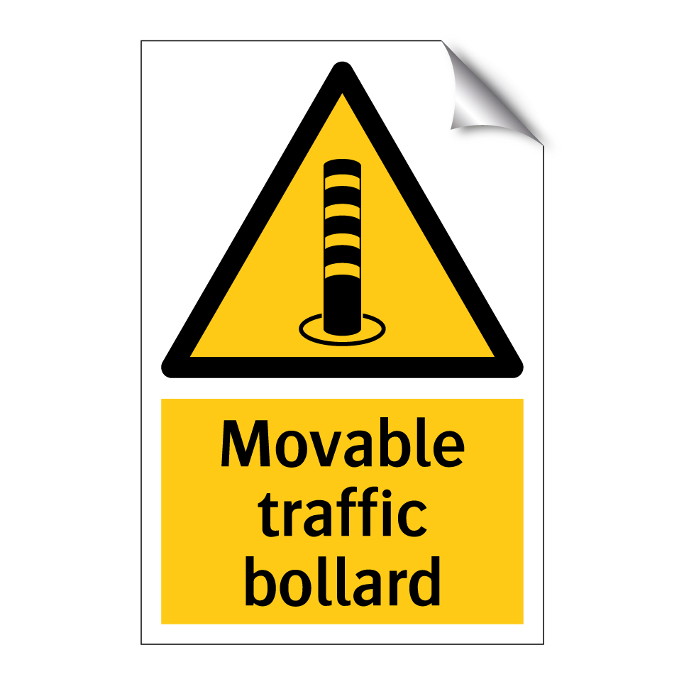 Movable traffic bollard