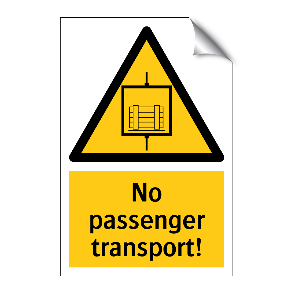 No passenger transport!