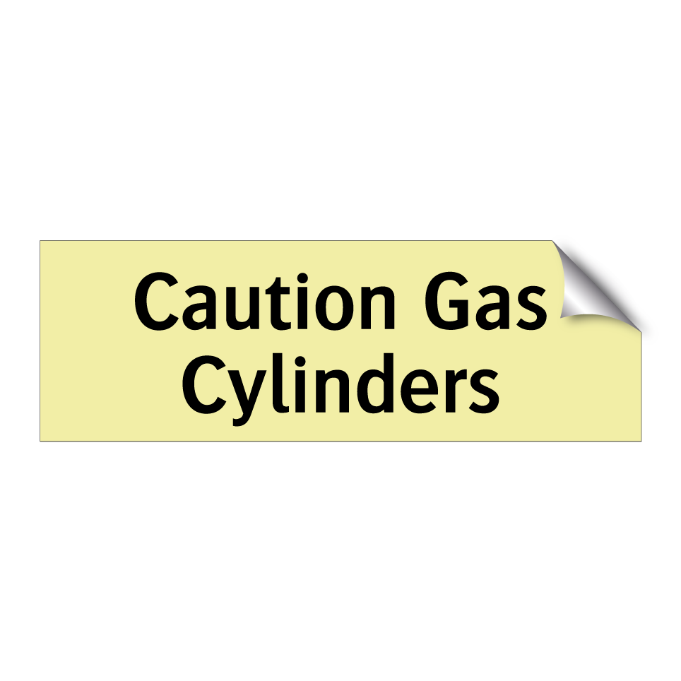 Caution Gas Cylinders