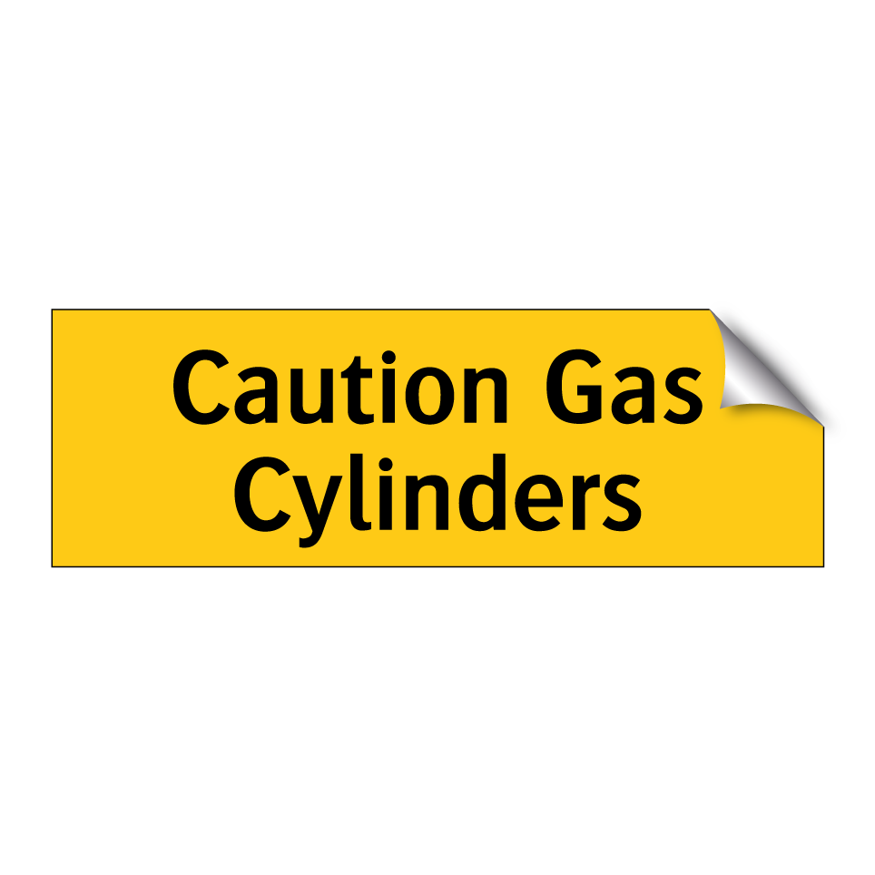 Caution Gas Cylinders