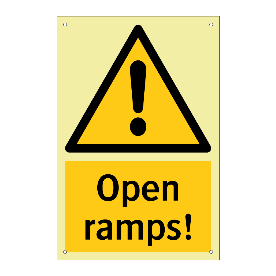 Open ramps!