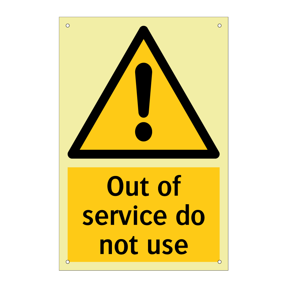 Out of service do not use