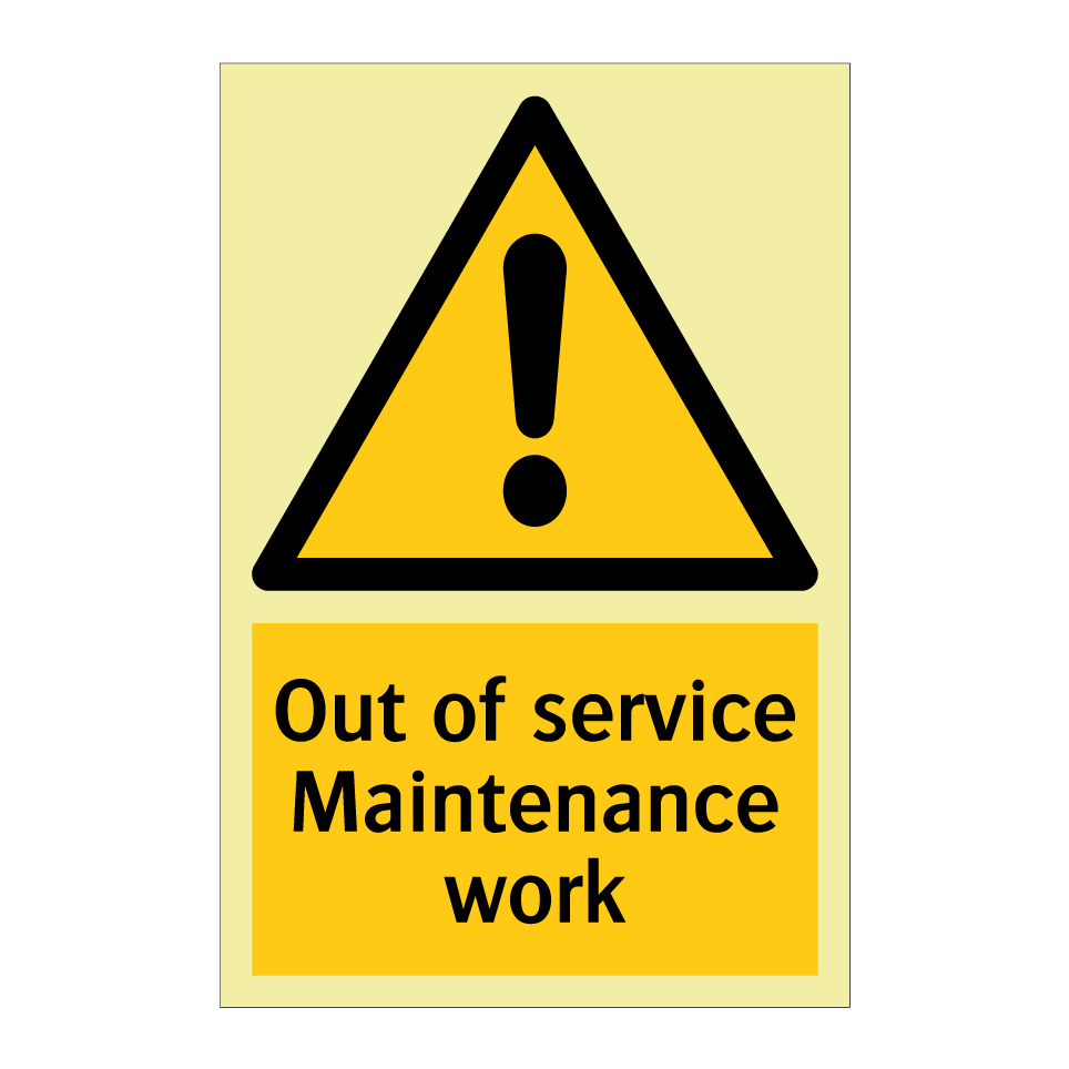 Out of service Maintenance work