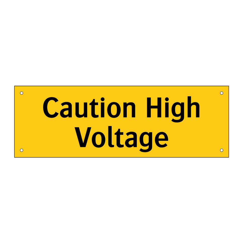 Caution High Voltage