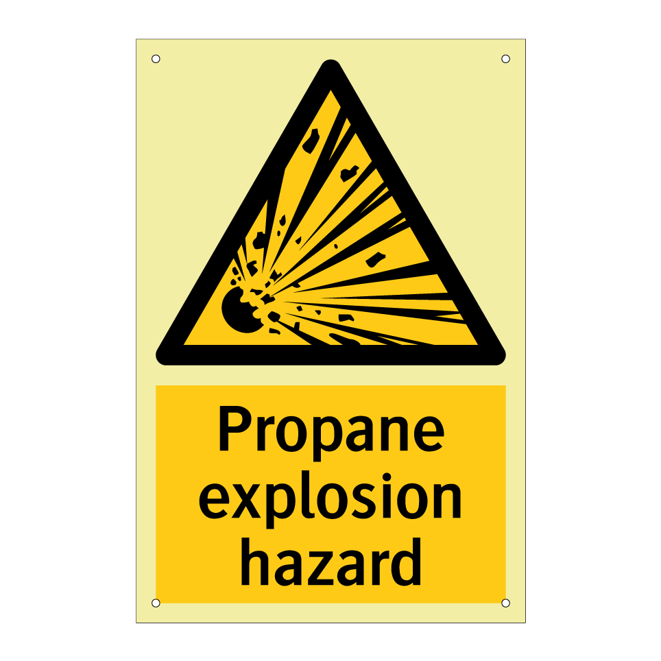Propane explosion hazard