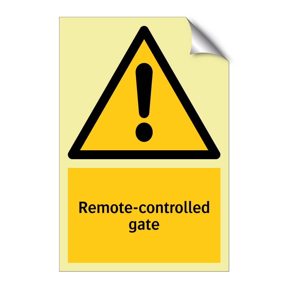 Remote-controlled gate