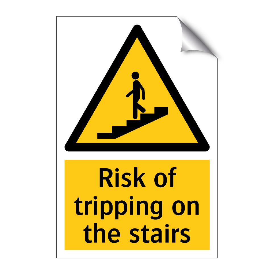 Risk of tripping on the stairs
